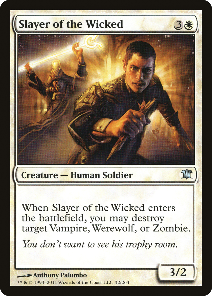 Slayer of the Wicked (ISD-032) [Innistrad] Foil MTG Single Wizards of the Coast