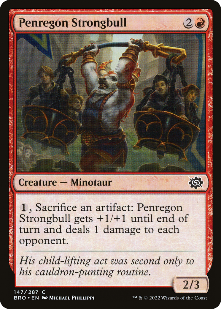 Penregon Strongbull (BRO-147) [The Brothers' War] Foil MTG Single Wizards of the Coast