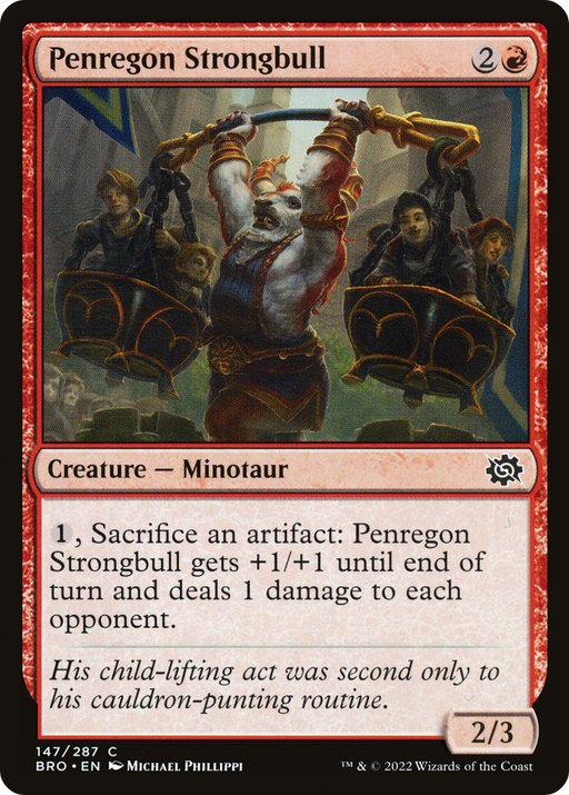 Penregon Strongbull (BRO-147) [The Brothers' War] Foil MTG Single Wizards of the Coast