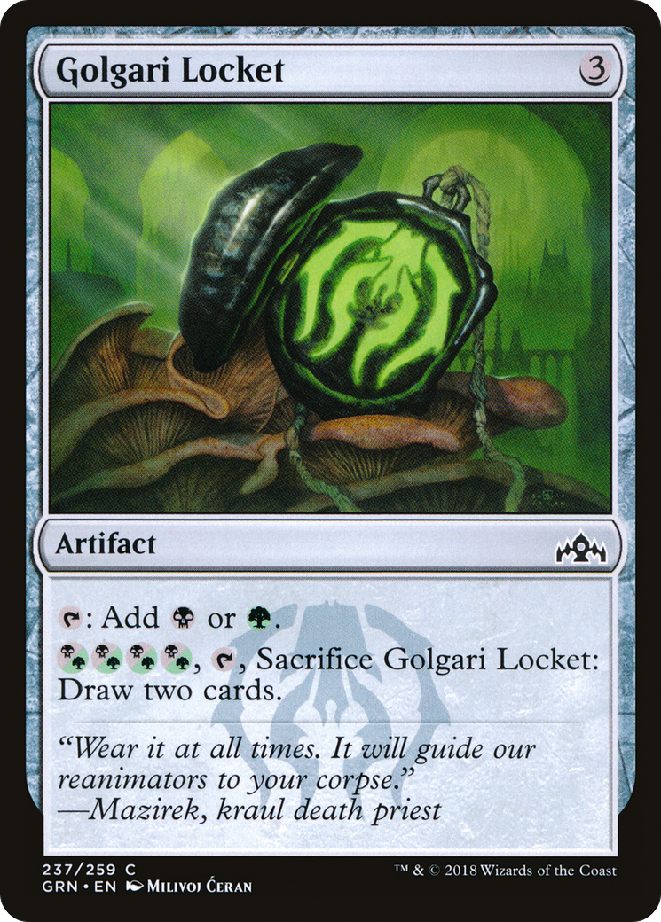 Golgari Locket (GRN-237) [Guilds of Ravnica] MTG Single Wizards of the Coast
