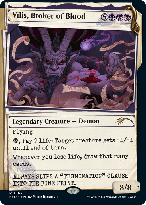 Vilis, Broker of Blood (SLD-1567) [Secret Lair Drop] (Showcase) MTG Single Wizards of the Coast