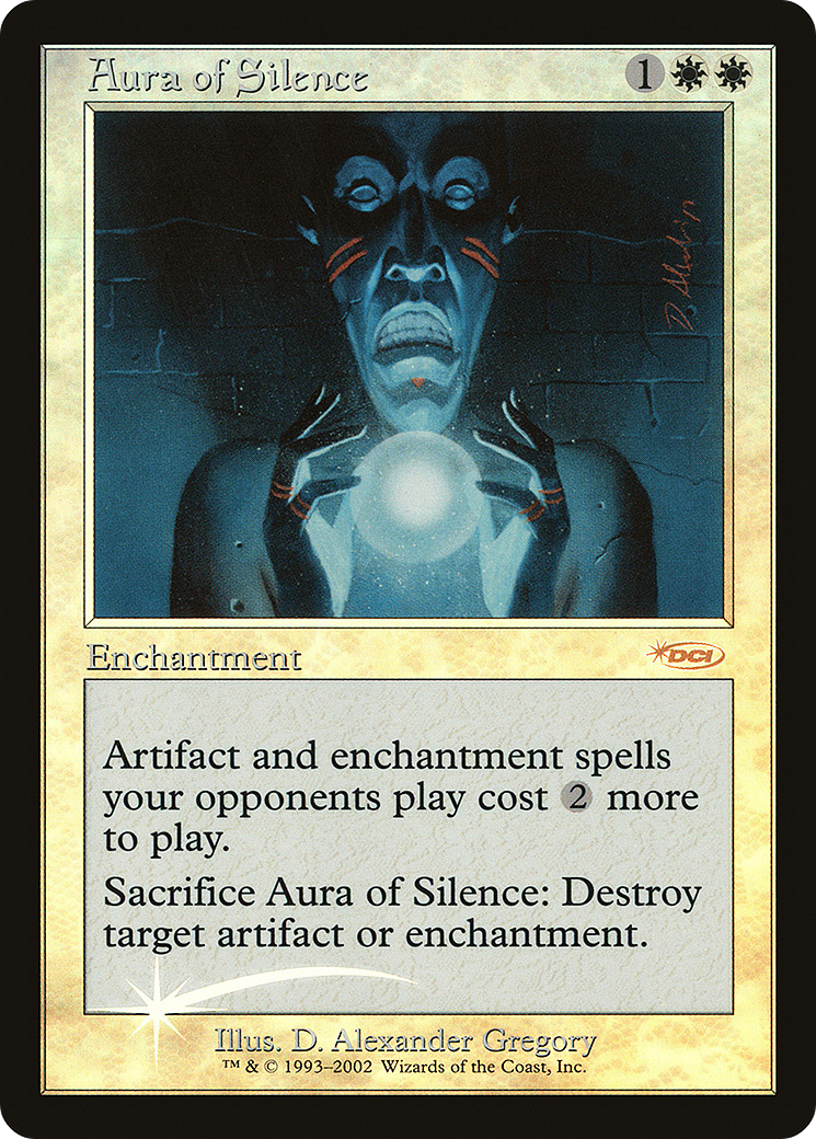 Aura of Silence (FNM-008) [Misc] Friday Night Magic 2002 Foil MTG Single Wizards of the Coast