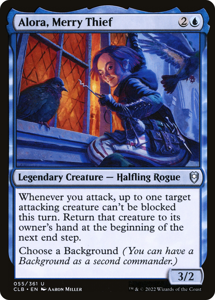 Alora, Merry Thief (CLB-055) [Commander Legends: Battle for Baldur's Gate] MTG Single Wizards of the Coast