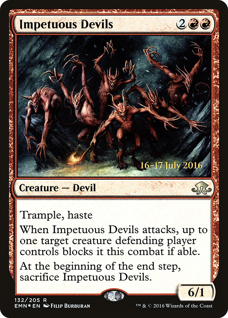 Impetuous Devils [Eldritch Moon Prerelease Promos] MTG Single Magic: The Gathering