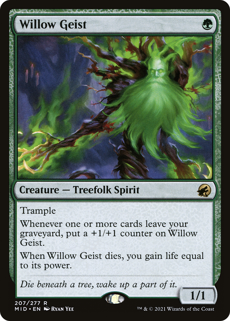 Willow Geist (MID-207) [Innistrad: Midnight Hunt] MTG Single Wizards of the Coast