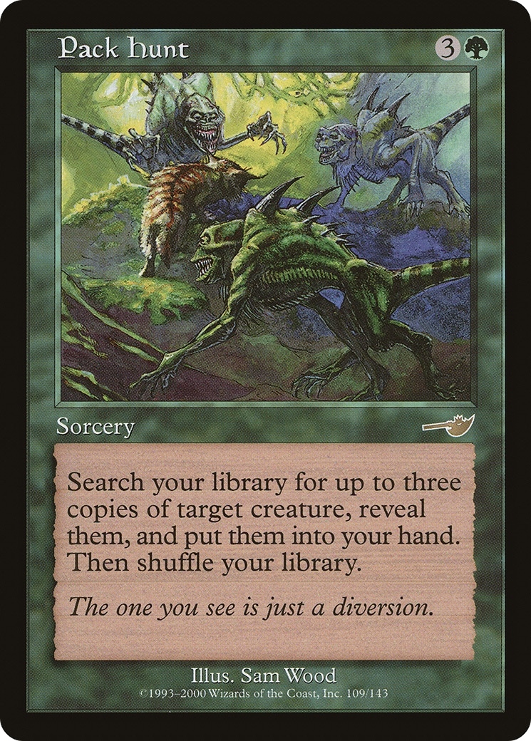Pack Hunt (NMS-109) [Nemesis] MTG Single Wizards of the Coast