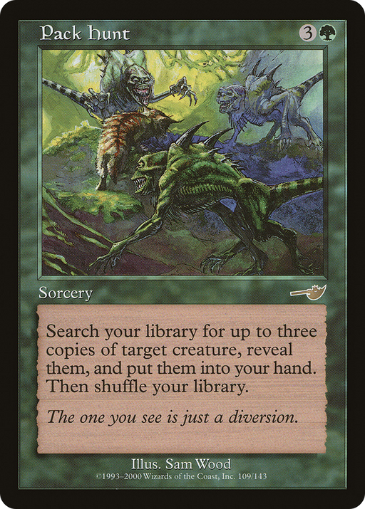 Pack Hunt (NMS-109) [Nemesis] MTG Single Wizards of the Coast