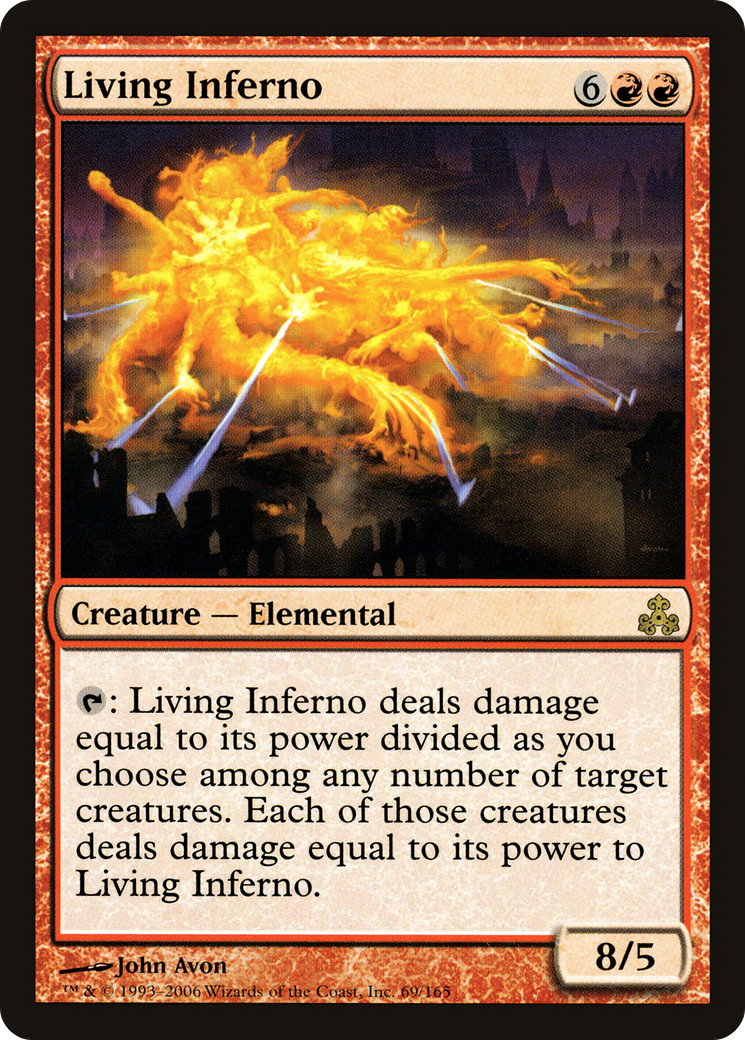 Living Inferno (GPT-069) [Guildpact] MTG Single Wizards of the Coast
