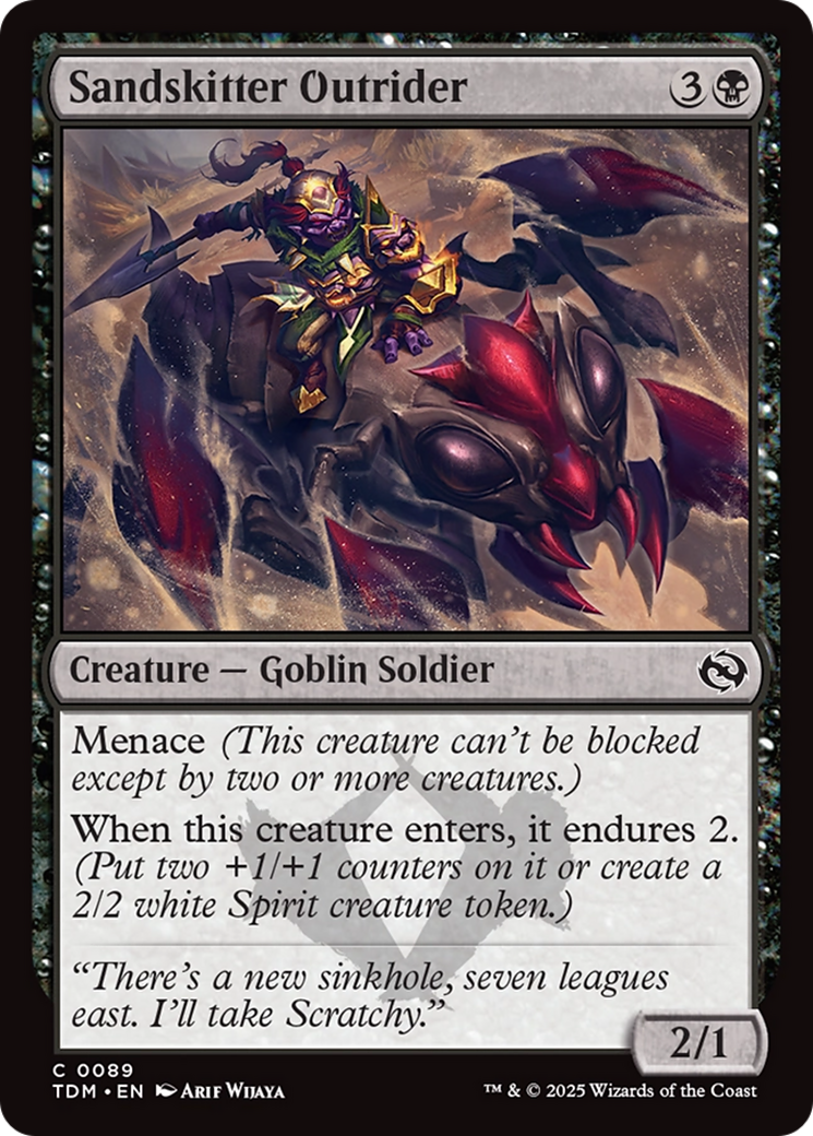 Sandskitter Outrider (TDM-089) [Tarkir: Dragonstorm] Foil MTG Single Wizards of the Coast