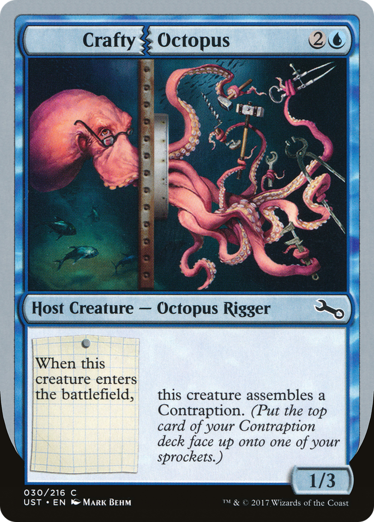 Crafty Octopus (UST-030) [Unstable] Foil MTG Single Wizards of the Coast