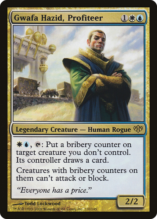 Gwafa Hazid, Profiteer (CON-110) [Conflux] Foil MTG Single Wizards of the Coast