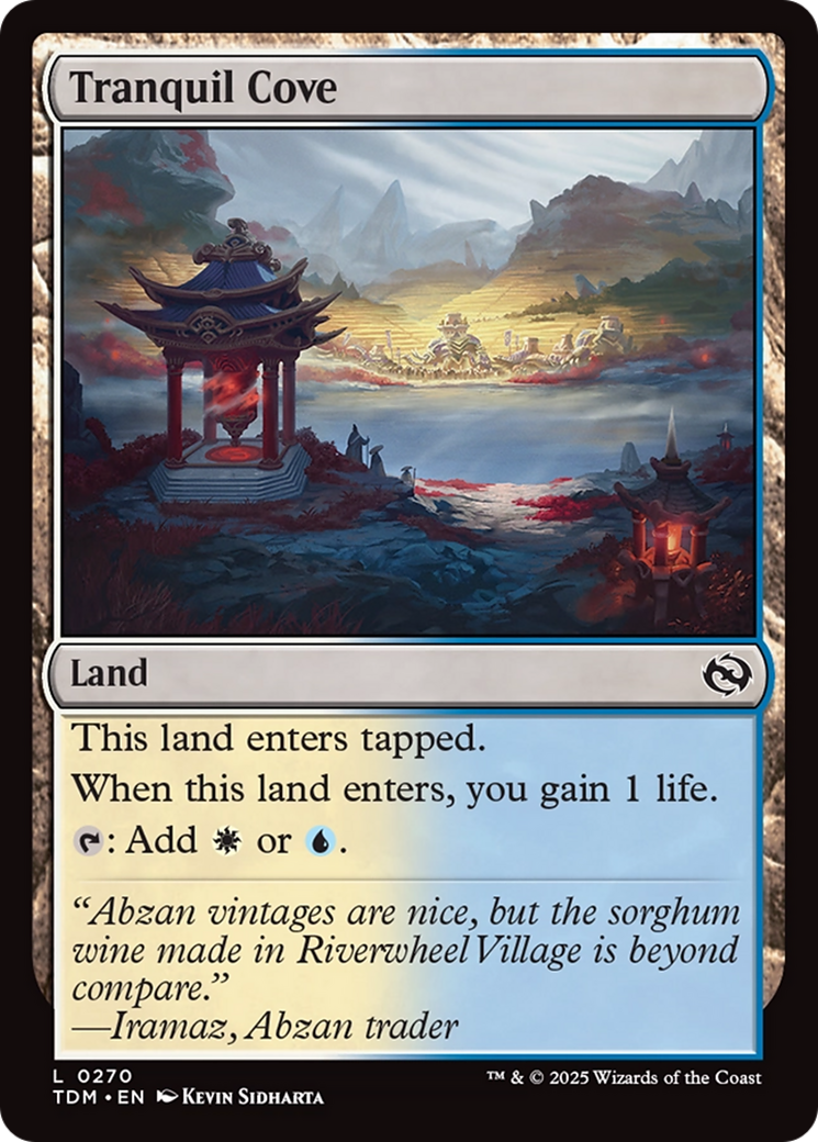 Tranquil Cove (TDM-270) [Tarkir: Dragonstorm] MTG Single Wizards of the Coast