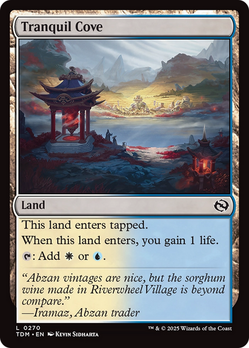 Tranquil Cove (TDM-270) [Tarkir: Dragonstorm] Foil MTG Single Wizards of the Coast