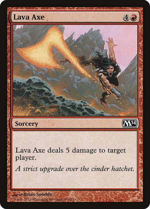 Lava Axe (M14-143) [Magic 2014] Foil MTG Single Wizards of the Coast