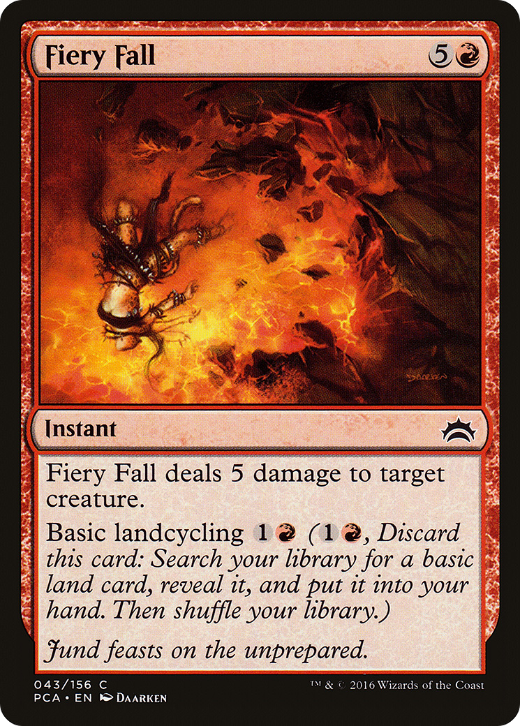 Fiery Fall (PCA-043) [Misc] Planechase Anthology MTG Single Wizards of the Coast