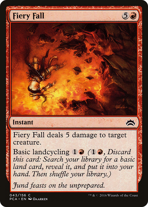 Fiery Fall (PCA-043) [Misc] Planechase Anthology MTG Single Wizards of the Coast
