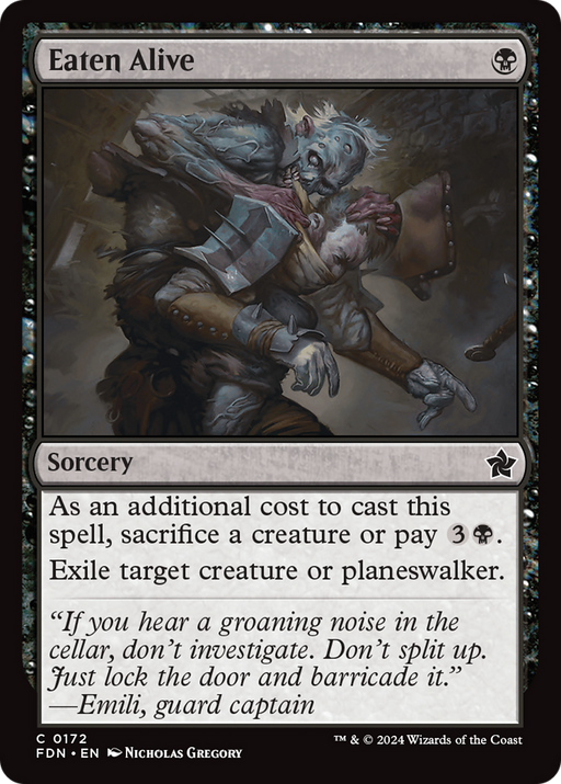 Eaten Alive (FDN-172) [Foundations] Foil MTG Single Wizards of the Coast