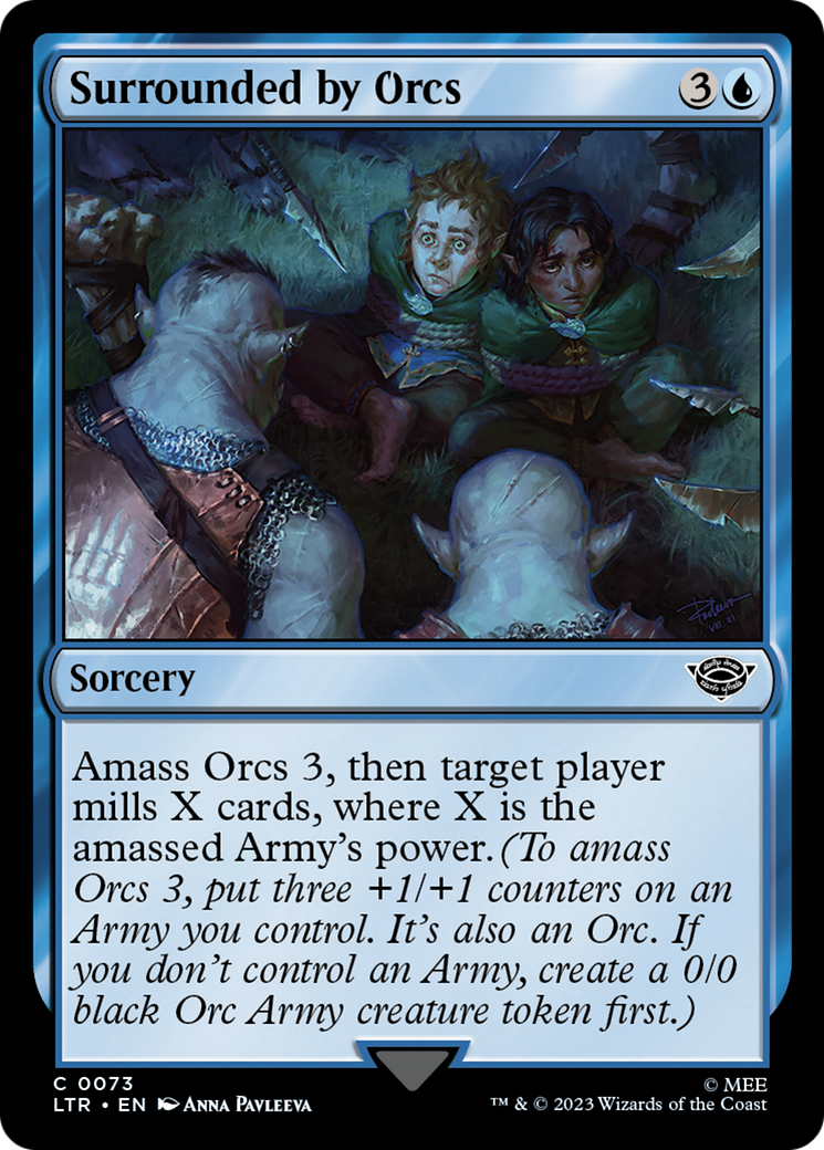 Surrounded by Orcs (LTR-073) [The Lord of the Rings: Tales of Middle-earth] MTG Single Wizards of the Coast