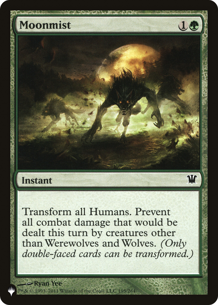 Moonmist (LIST-ISD-195) [Mystery Booster] The List MTG Single Wizards of the Coast