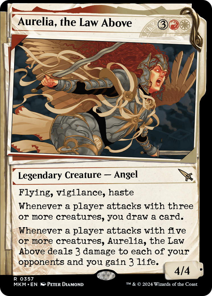 Aurelia, the Law Above (0357) (MKM-357) [Murders at Karlov Manor] (Showcase) Foil MTG Single Wizards of the Coast