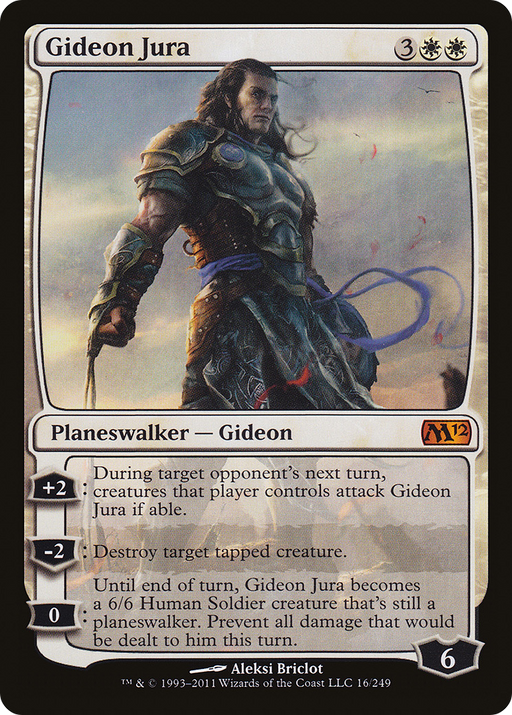 Gideon Jura (M12-016) [Magic 2012] Foil MTG Single Wizards of the Coast