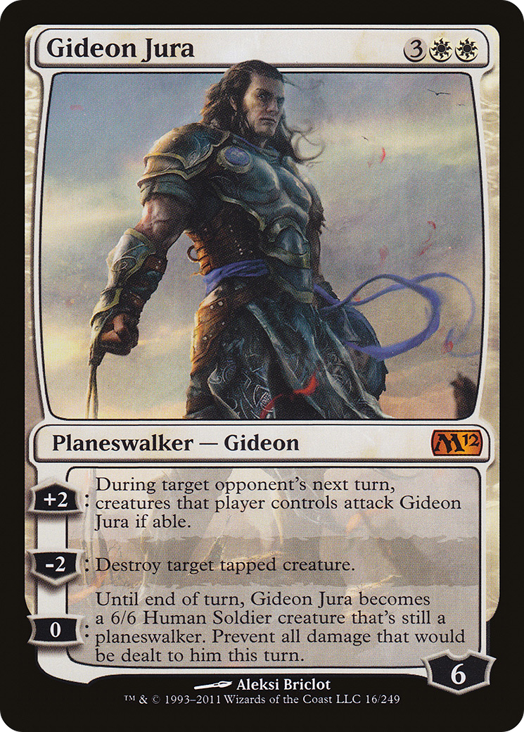 Gideon Jura (M12-016) [Magic 2012] MTG Single Wizards of the Coast