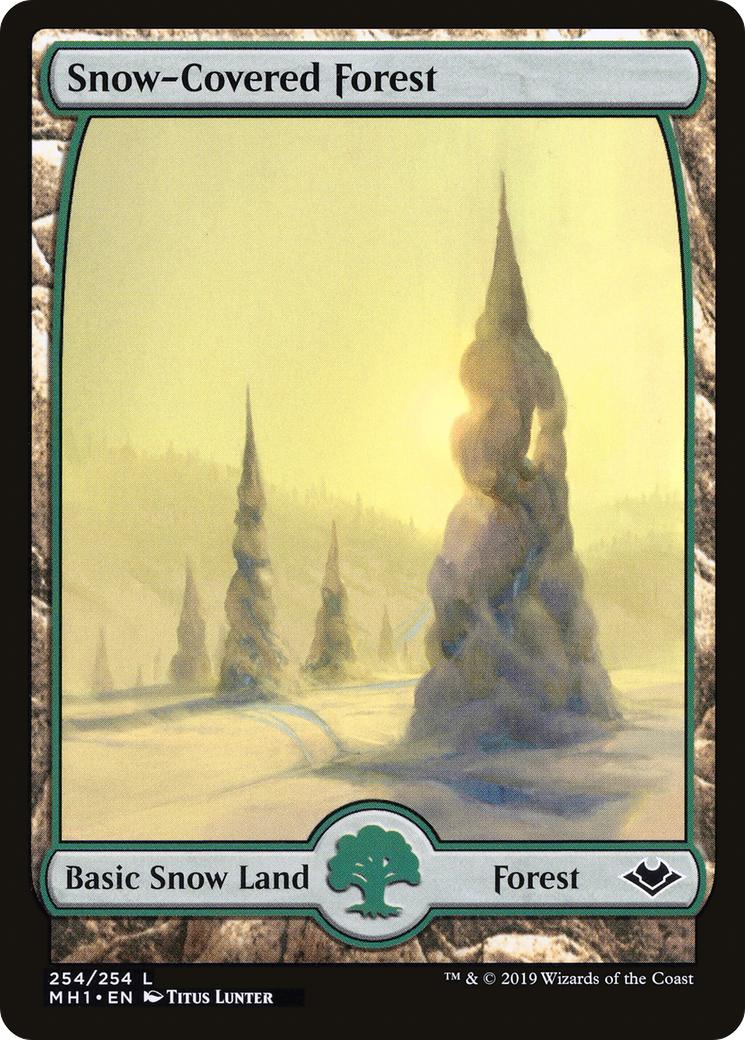 Snow-Covered Forest (MH1-254) [Modern Horizons] Foil MTG Single Modern Horizons