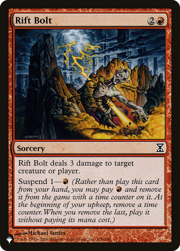 Rift Bolt (LIST-TSP-176) [Mystery Booster] The List MTG Single Wizards of the Coast