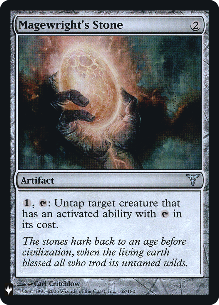 Magewright's Stone (LIST-DIS-162) [Mystery Booster] The List Foil MTG Single Wizards of the Coast