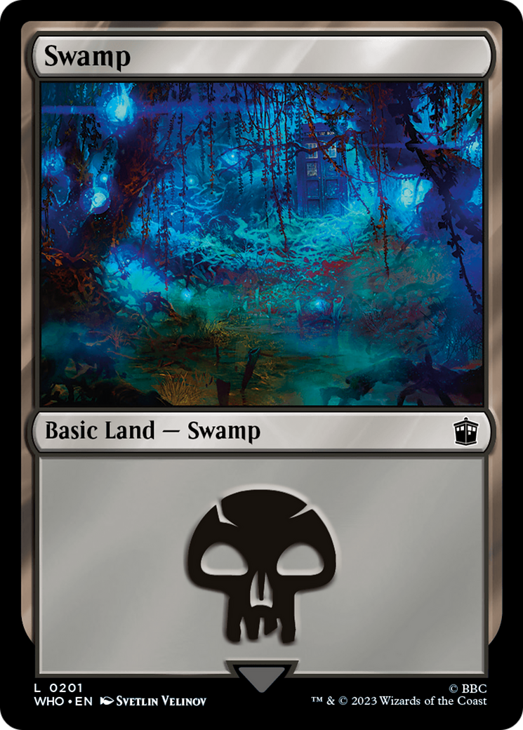Swamp (0201) (WHO-201) [Doctor Who] MTG Single Wizards of the Coast