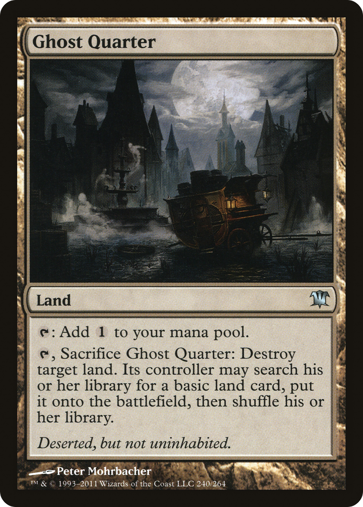 Ghost Quarter (ISD-240) [Innistrad] Foil MTG Single Wizards of the Coast