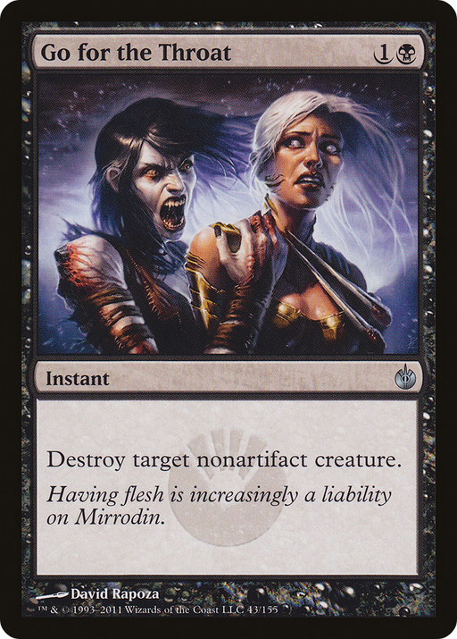 Go for the Throat (MBS-043) [Mirrodin Besieged] Foil MTG Single Wizards of the Coast