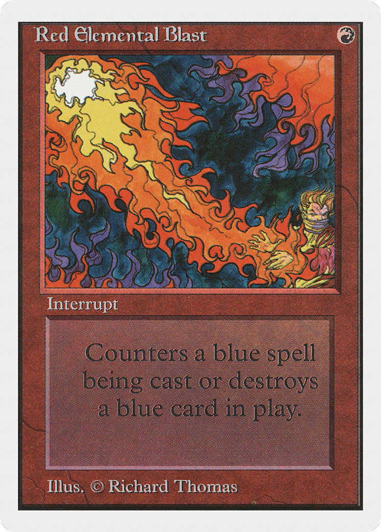 Red Elemental Blast (2ED-) [Oldschool] Unlimited Edition MTG Single Wizards of the Coast