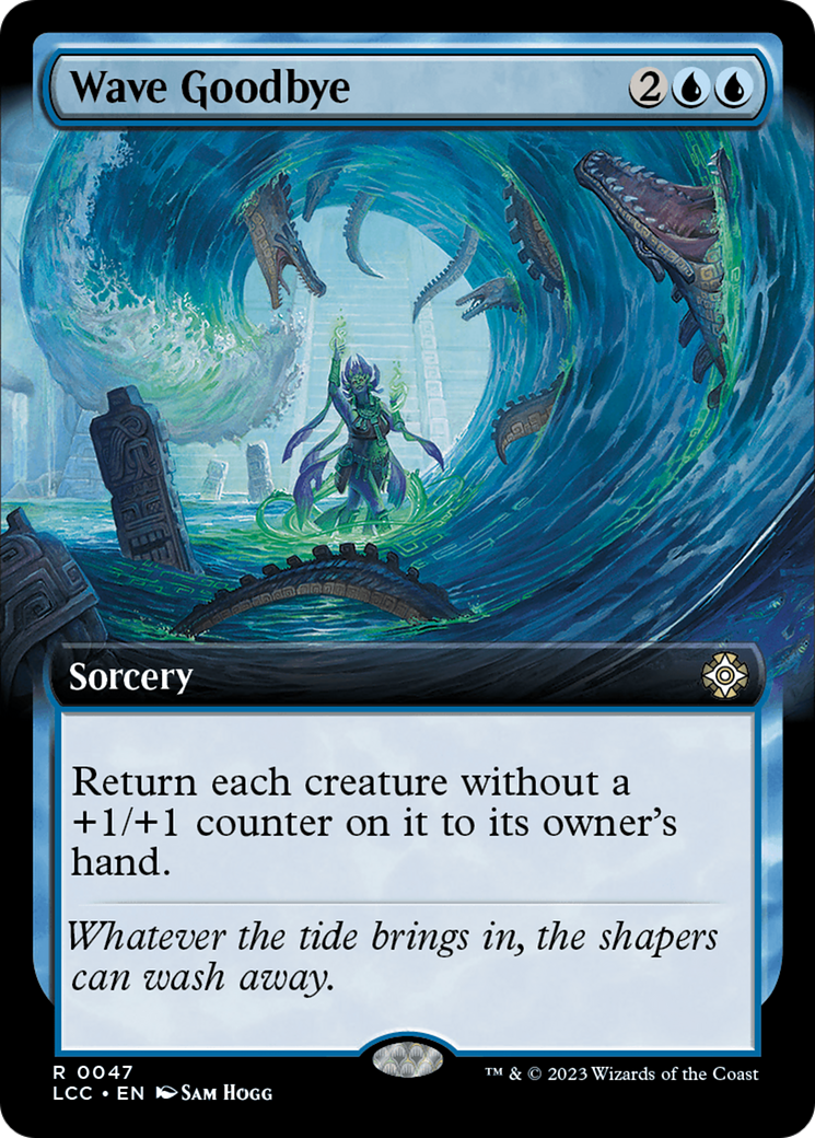 Wave Goodbye (LCC-047) [The Lost Caverns of Ixalan Commander] (Extended Art) MTG Single Magic: The Gathering