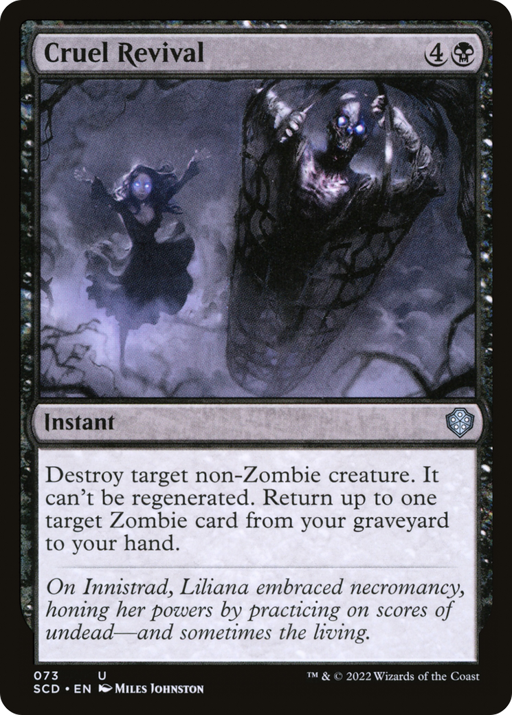 Cruel Revival (SCD-073) [Starter Commander Decks] MTG Single Wizards of the Coast