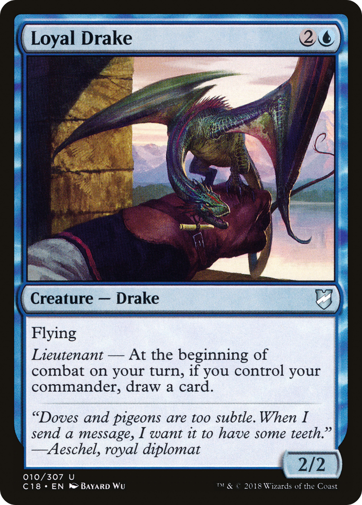 Loyal Drake (C18-010) [Commander 2018] MTG Single Wizards of the Coast