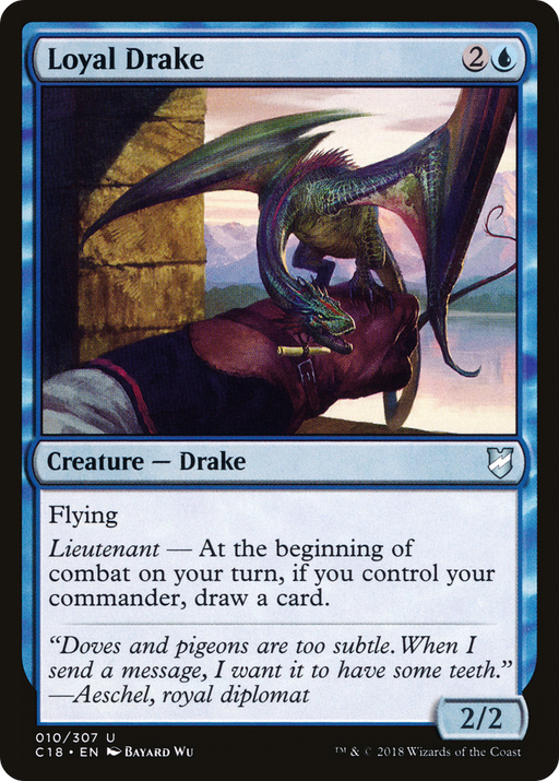 Loyal Drake (C18-010) [Commander 2018] MTG Single Wizards of the Coast