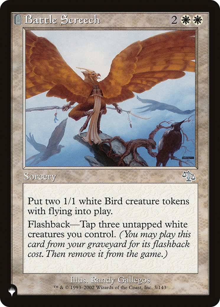 Battle Screech (LIST-JUD-3) [Mystery Booster] The List MTG Single Wizards of the Coast