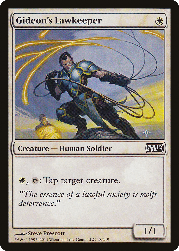 Gideon's Lawkeeper (M12-018) [Magic 2012] Foil MTG Single Wizards of the Coast