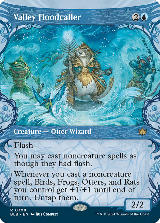Valley Floodcaller (BLB-308) [Bloomburrow] (Showcase) (Borderless) MTG Single Wizards of the Coast