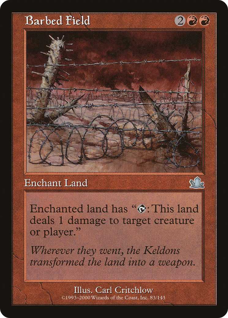 Barbed Field (PCY-083) [Prophecy] Foil MTG Single Wizards of the Coast