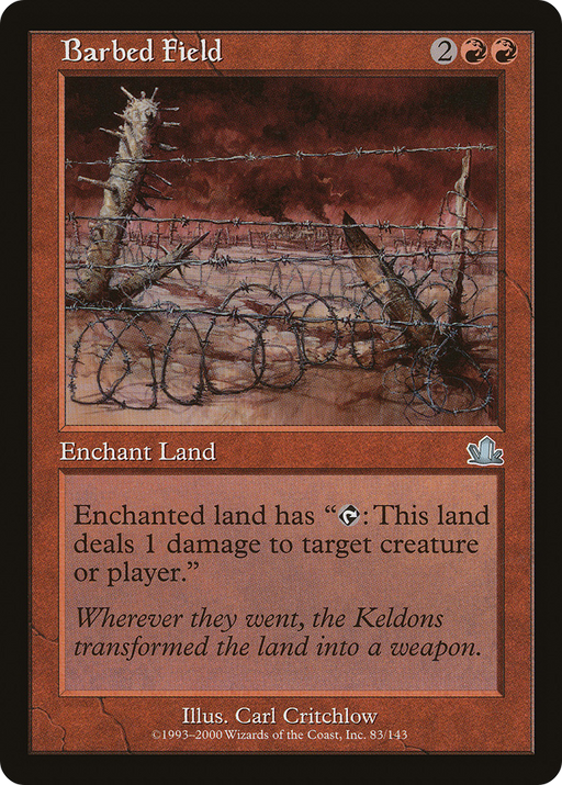 Barbed Field (PCY-083) [Prophecy] MTG Single Wizards of the Coast