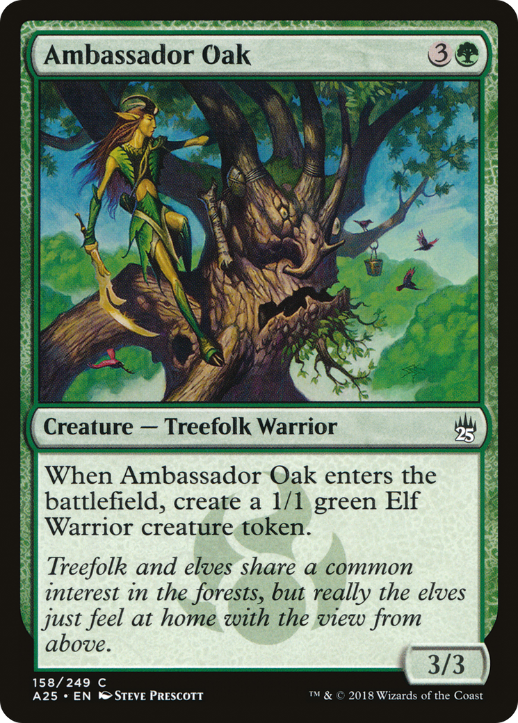 Ambassador Oak (A25-158) [Masters 25] Foil MTG Single Wizards of the Coast