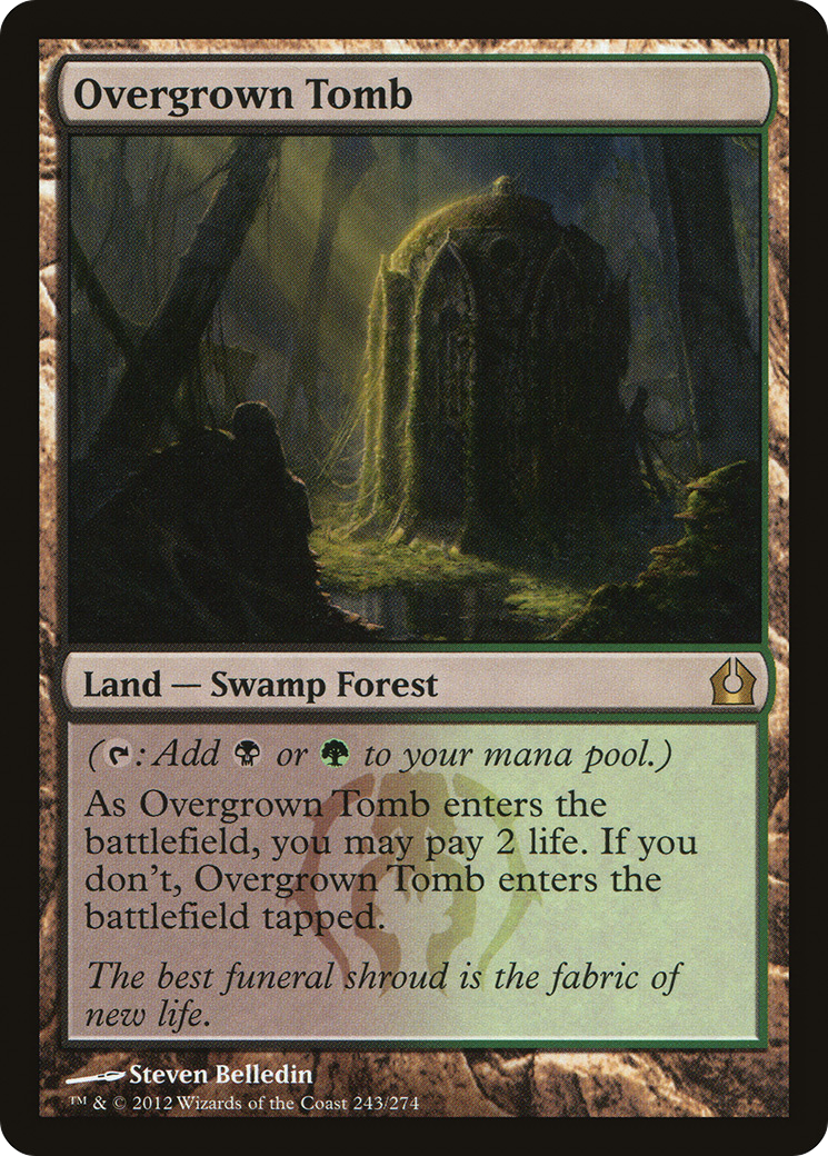 Overgrown Tomb (RTR-243) [Return to Ravnica] Foil MTG Single Wizards of the Coast
