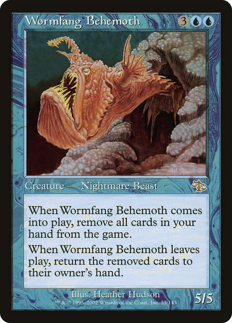 Wormfang Behemoth (JUD-055) [Judgment] Foil MTG Single Wizards of the Coast