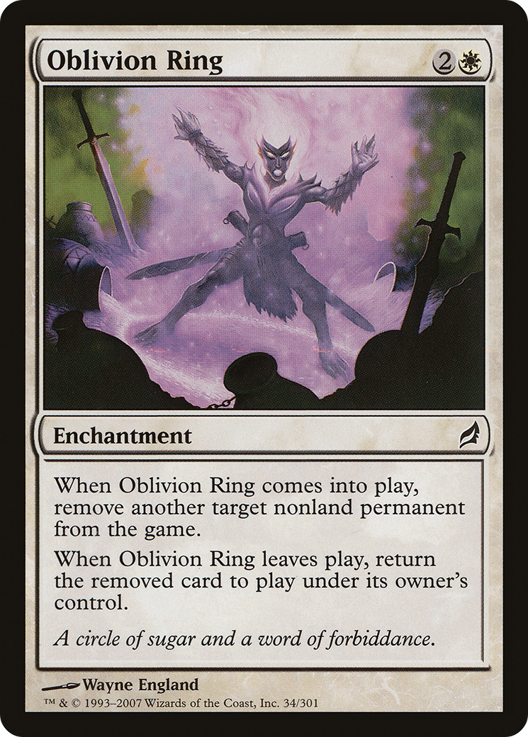 Oblivion Ring (LRW-034) [Lorwyn] MTG Single Wizards of the Coast