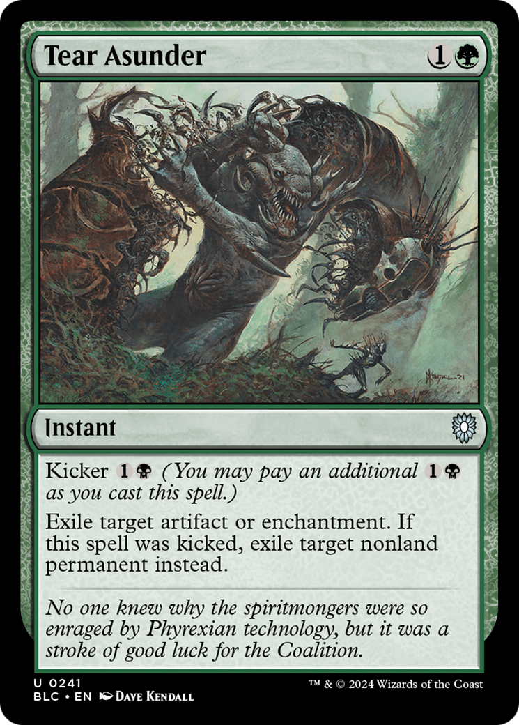 Tear Asunder (BLC-241) [Bloomburrow Commander] MTG Single Wizards of the Coast