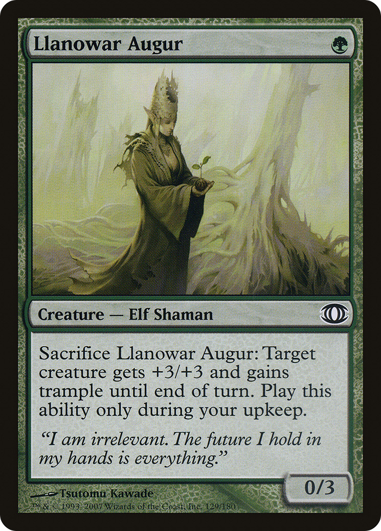 Llanowar Augur (FUT-129) [Future Sight] Foil MTG Single Wizards of the Coast