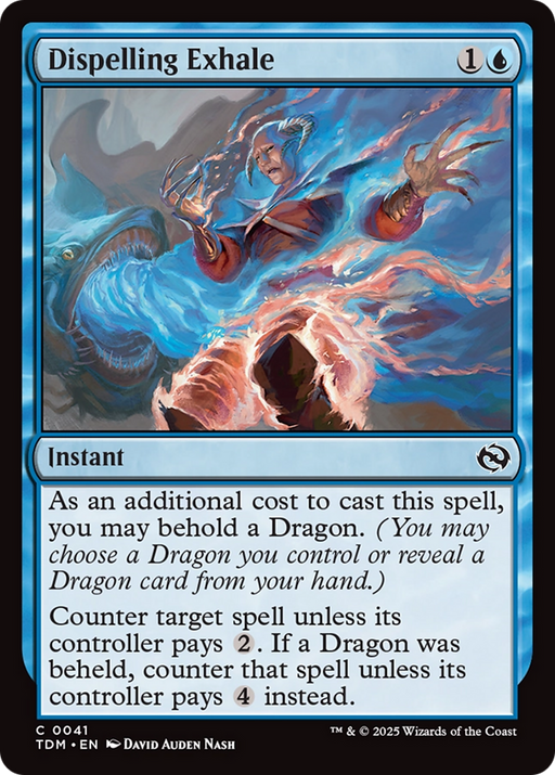 Dispelling Exhale (TDM-041) [Tarkir: Dragonstorm] Foil MTG Single Wizards of the Coast