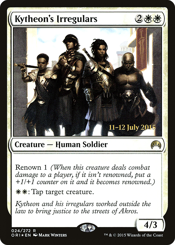Kytheon's Irregulars (PRE-024) [Magic Origins Promos] Foil MTG Single Wizards of the Coast